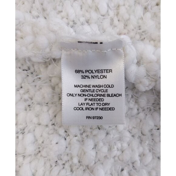 Signature Studio Women's Pink & white cardigan soft eyelash open front size L - Picture 5 of 7